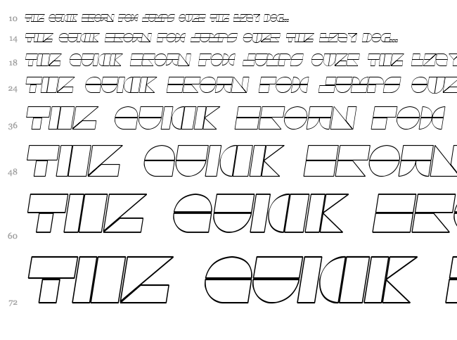 Drebiek font waterfall